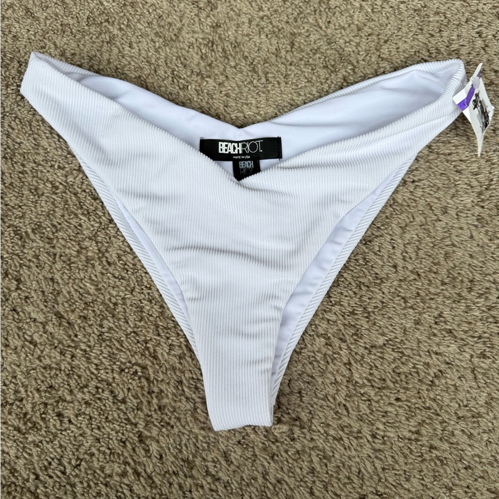 Beach Riot White Swim Bottoms